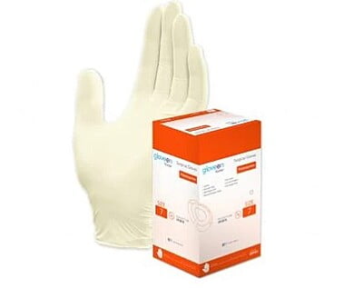 GloveOn Victor Polyisoprene Sterile Powder Free Surgical Gloves White