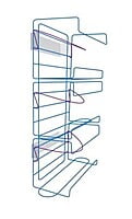 GloveOn Dispenser Metal Wire Frame With Springback Holder Fits 3 Boxes of Gloves GloveOn Dispenser Metal Wire Frame With Springback Holder Fits 3 Boxes of Gloves