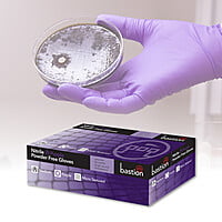 Bastion Nitrile Cytotoxic Disposable Gloves Powder Free Purple