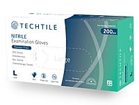 Techtile Nitrile Examination Gloves Powder Free Blue Pack of 200