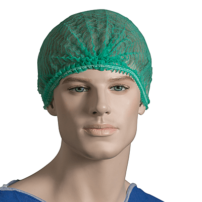 Bastion Polypropylene Crimped Beret 21" Green Carton of 1000