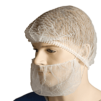 Bastion Polypropylene Beard Cover Double Loop White Carton of 1000