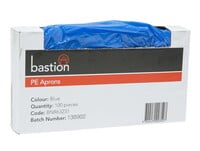 Bastion Polyethylene Aprons Dispenser Box Blue 1250mm Carton of 500