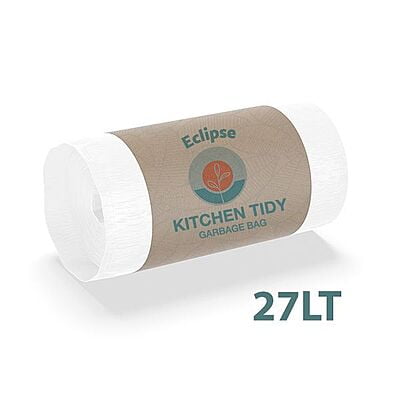 27 Litre Regular Duty Bin Liners White Carton of 1000 / 20 Rolls of 50