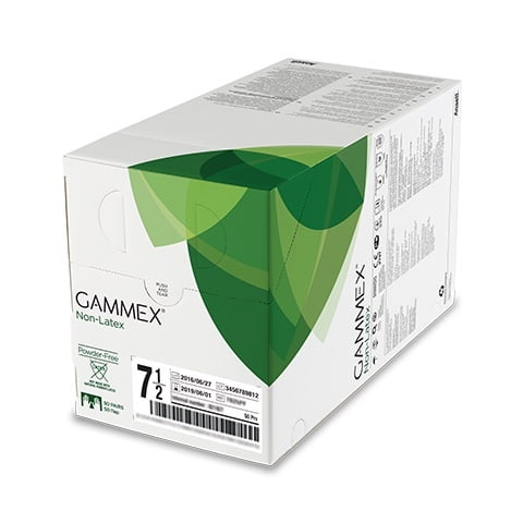 Ansell Gammex Non-Latex Powder Free Sterile Gloves Box Of 50 Pairs Ansell Gammex Non-Latex Powder Free Sterile Gloves Box Of 50 Pairs