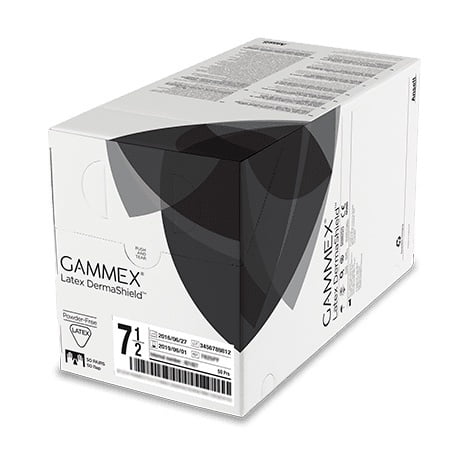 Ansell Gammex Latex Dermashield Glove Box Of 50 Pairs