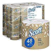 Scott Toilet Tissue 2 Ply 400 Sheet Carton of 48 Scott Toilet Tissue 2 Ply 400 Sheet Carton of 48
