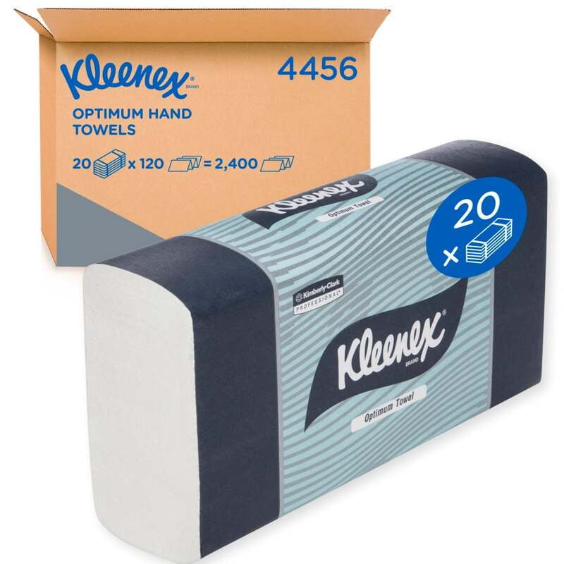 Kleenex Optimum Hand Towel 30.5x24cm 120 Sheet Carton of 20 Hytex
