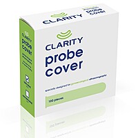 Clarity Lubricated Ultrasound Probe Covers Dispenser Box of 100