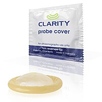 Clarity Lubricated Ultrasound Probe Covers Dispenser Box of 100