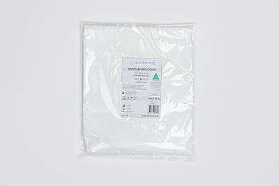 Softmed Disposable Bed Cover 110x230cm Blue Carton of 50