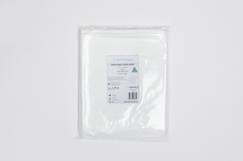 Softmed Disposable Table Sheet 60x200cm Blue Carton of 100