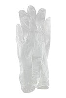 Vinyl Disposable Gloves Powder Free Clear Pack of 100