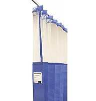 Haines Disposable Antimicrobial Medical Curtains With Mesh Top 7.5x2.3m Pack of 5