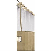 Haines Disposable Antimicrobial Medical Curtains With Mesh Top 7.5x2.3m Pack of 5