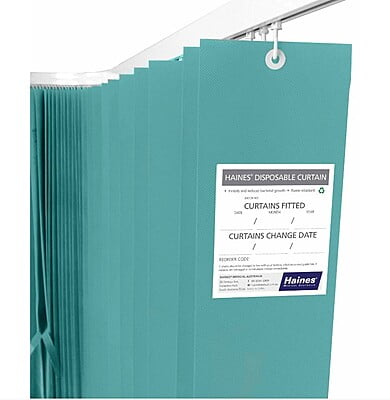 Haines Disposable Antimicrobial Medical Curtain 2.5x2.0m Pack Of 15