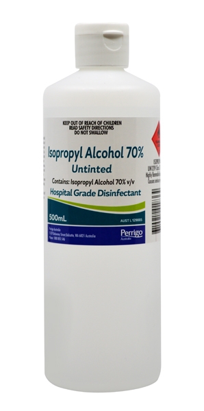 Isopropyl Alcohol 70% 500ml Bottle
