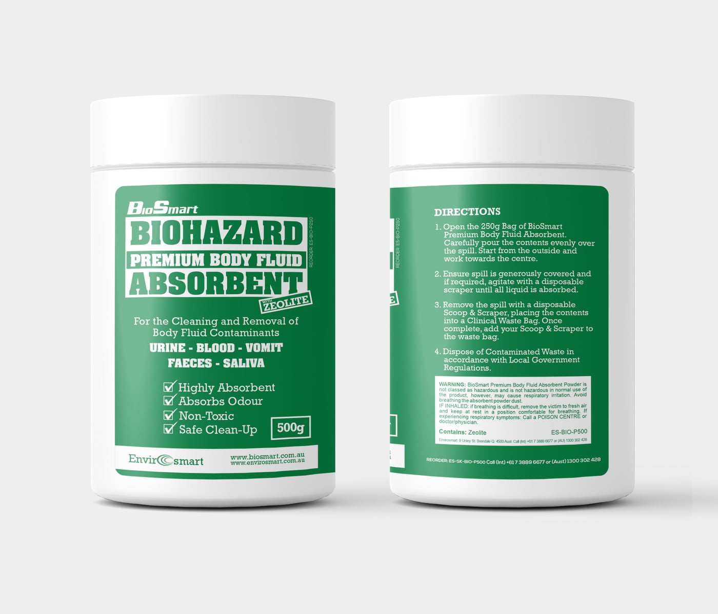 BioSmart Premium Body Fluid Absorbent 500g - Hytex Healthcare