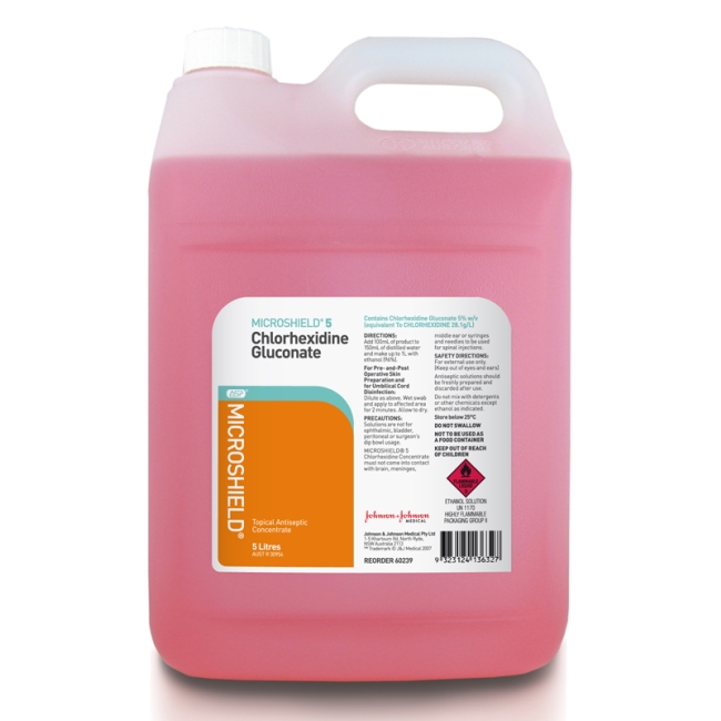 Microshield 5 Chlorhexidine Gluconate Concentrate 5 Litre