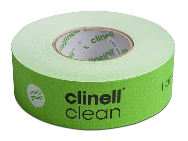 Clinell Clean Indicator Tape Green 100m Roll | Hytex Healthcare