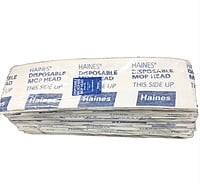 Haines Microfibre Single Use Flat Mop Head Carton Of 200