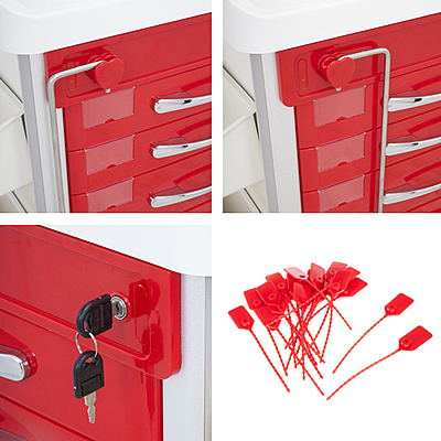 Emergency Trolley With Locking Bar